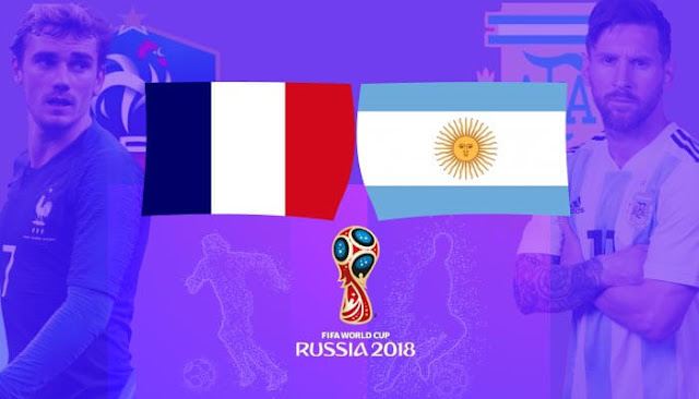 مبارات فرنسا والارجنتين France-Vs-Argentin من اهم مبريات دور 16 في كأس العالم 2018 