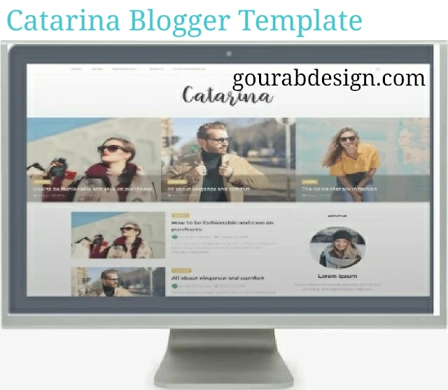 Catarina blogger template image