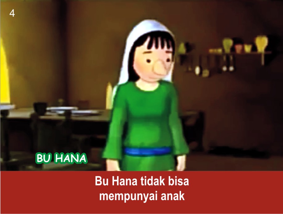 Komik Alkitab Anak  Bu Hana Meminta Seorang Anak 