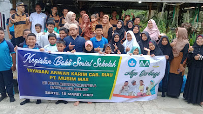    Yayasan Anwar Karim Cabang Riau PT. Musim Mas Salurkan Baksos di Panti Asuhan Salsabila