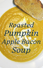 Food Lust People Love: Roasted Pumpkin Apple Bacon Soup. Nothing beats roasted pumpkin soup on a chilly fall day. Add some bacon, ginger and green apple for a warm, bright bowl of goodness your whole family will love.
