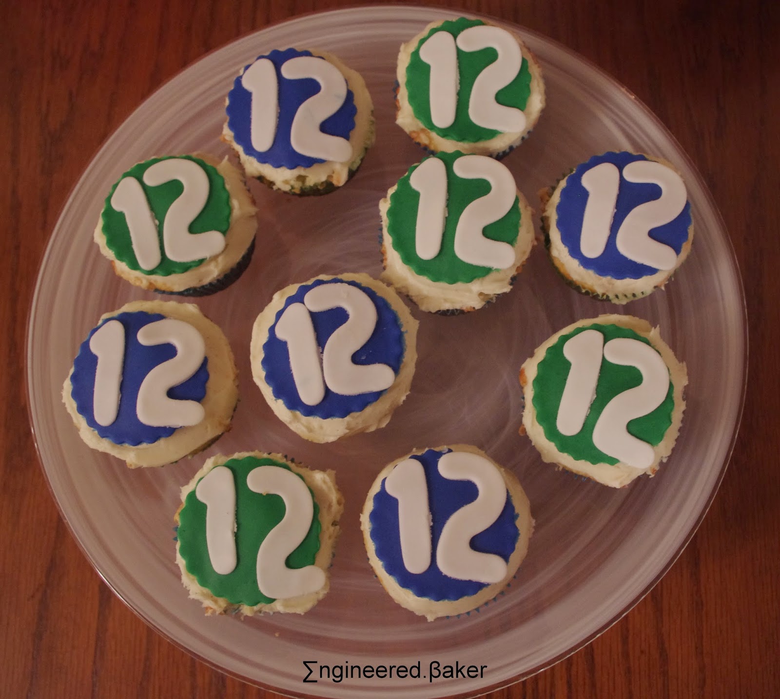  "12" fondant cupcake toppers