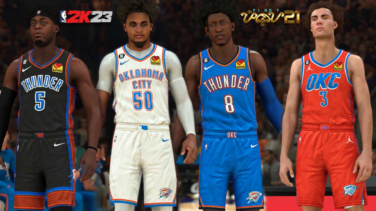 2022-23 OKC Thunder City Edition Jerseys, but with different Color  Combinations : r/Thunder