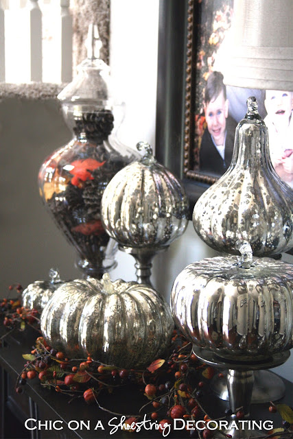 mercury glass pumpkin