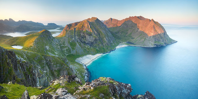 Lofoten, norway, Kvalvika beach. best beach in the world