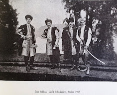Ślub F i Z Sobańskich. Kwilcz 1913 - kontuszowy