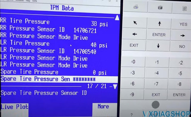 Escalade GMT800 TPMS Programming by VXDIAG VCX SE 11