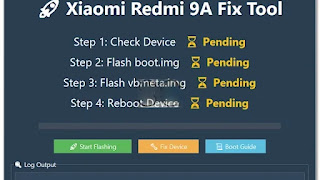Xiaomi Redmi 9A Fix Tool - Hang on logo after repair IMEI