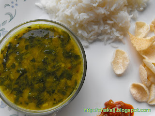 Palak Dal, Dal Palak, Maharashtrian Amti, Marathi Dal, Methichi Amti, Methi Dal, Fenugreek Curry