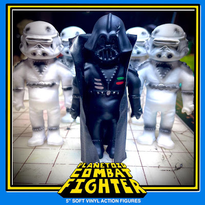 Planetoid Combat Fighters Bootleg Star Wars Soft Vinyl Figures by Barely Human Toys
