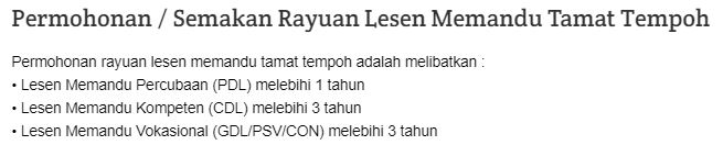 Lesen P Tamat Tempoh Lebih Setahun