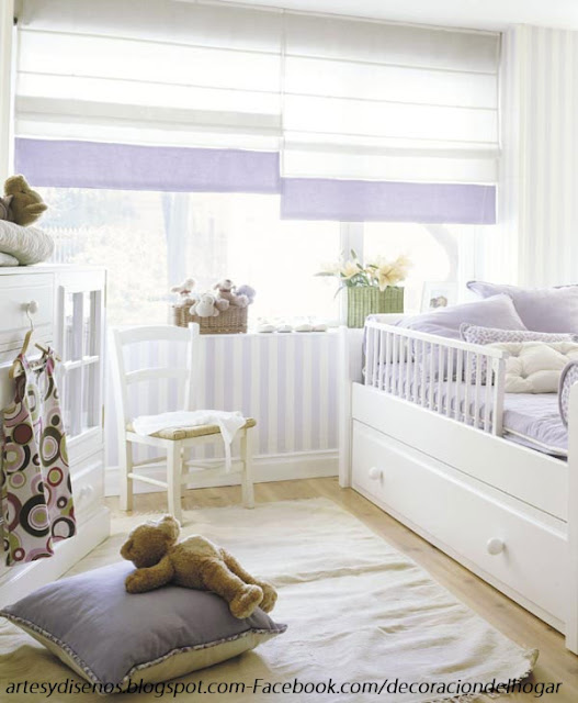 CORTINAS PARA DORMITORIOS DE BEBES by artesydisenos.blogspot.com