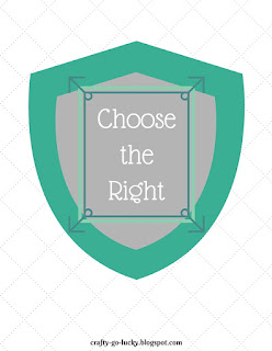 'Choose the right' printable