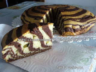 Torta zebrata senza latte