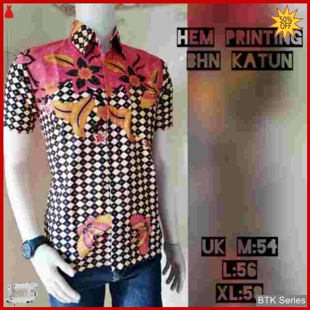 BTK151 Baju  Hem Batik  Caturwulan Modis  Murah BMGShop