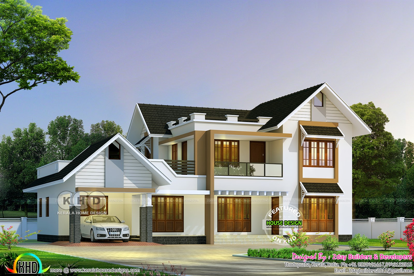 2019 Kerala  home  design  and floor plans 