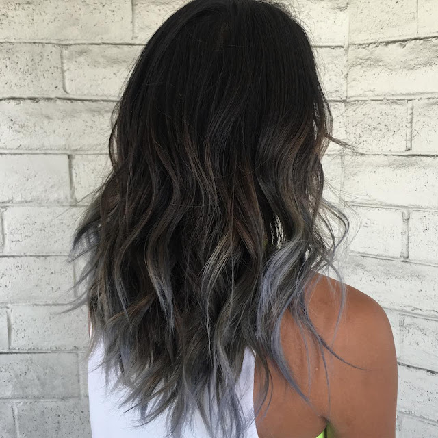 Smoky Gray Ombre Hair