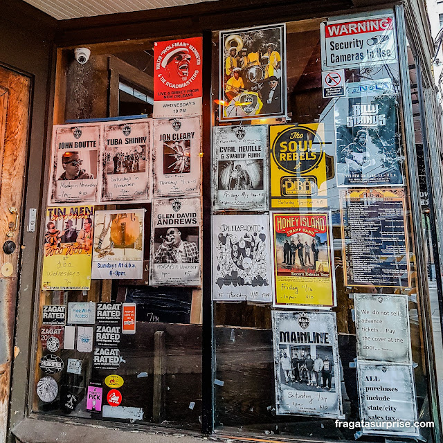 Bares de jazz em Frenchmen Street, Nova Orleans