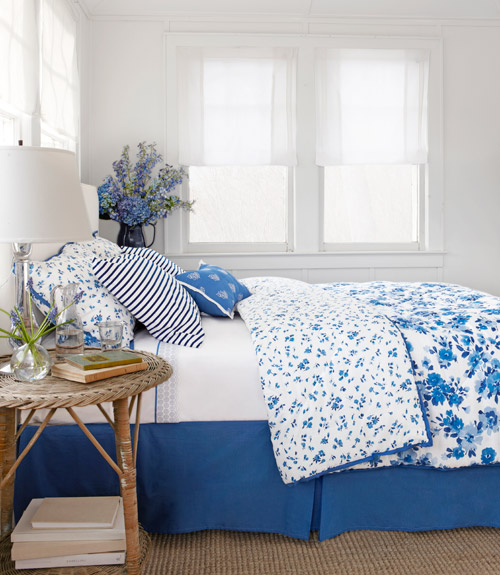 Belle on Heels: Blue and White Bedroom