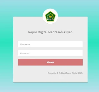 Kementerian Agama sekarang telah merilis sebuah aplikasi rapor digital untuk madrasah di selur http://sikurma.kemenag.go.id/ard/ Website Aplikasi Rapor Digital Madrasah