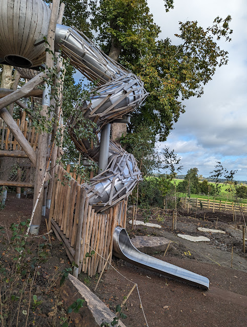 Tunnel slide at Belsay hall