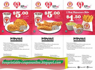 Free Printable Popeyes Chicken Coupons