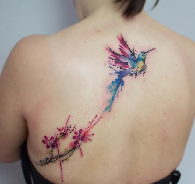 25 + Inspiring Watercolor Tattoos Designs Which Are Added The Beautyness 