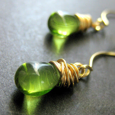 Elixir of Absinthe handmade earrings