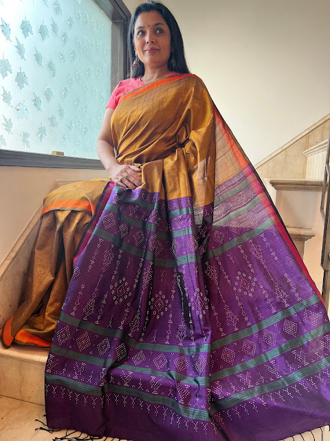 Our collection of silk tangaliya sarees.