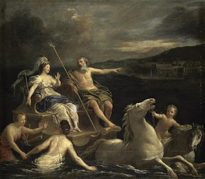 El triunfo de Poseidón.  Atribuido a Bon Boullogne (1720-1725). Museo de Bellas Artes de Tours (Francia). https://pinceladasdelpasado.blogspot.com/2023/01/el-olimpo-y-sus-dioses.html