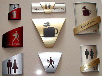 Outdoor directional signs