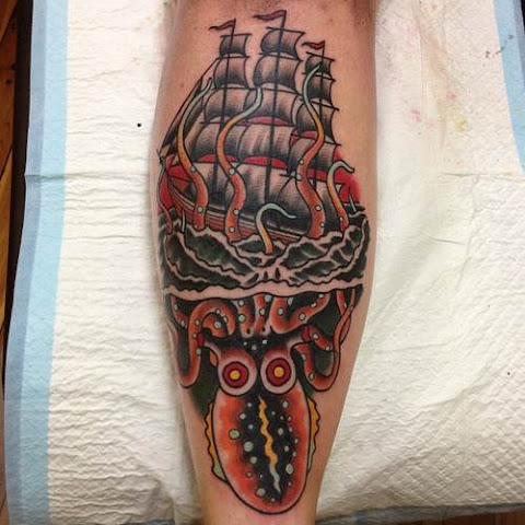 Eccentric Traditional Tattoos by Heath Nock