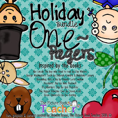 Holiday Bundle of One Pager actvities from a variety of holiday picture books.