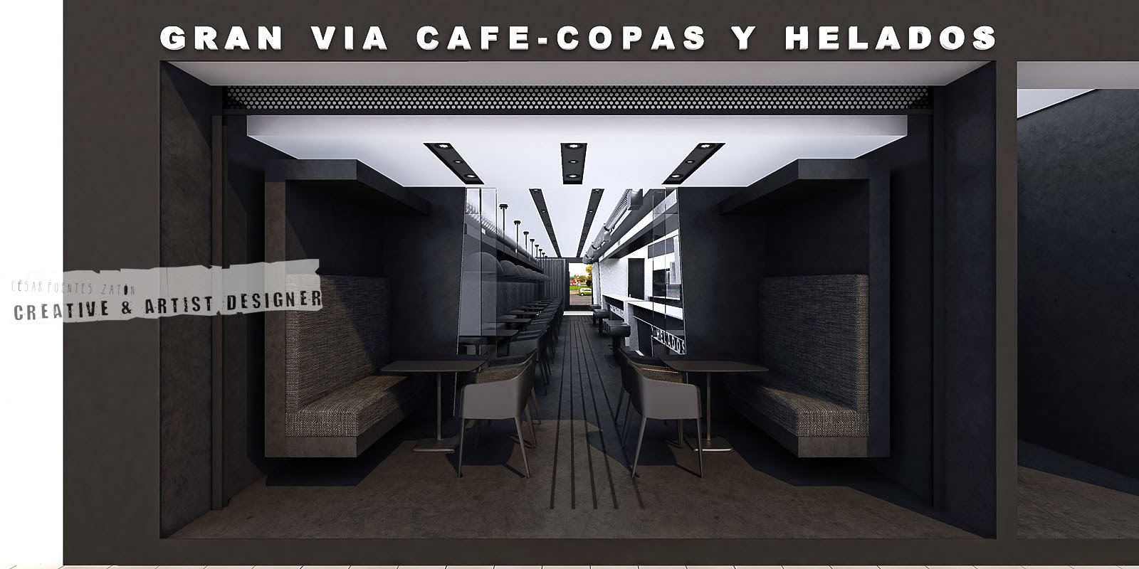 César Fuentes Interiorismo en Cafetería