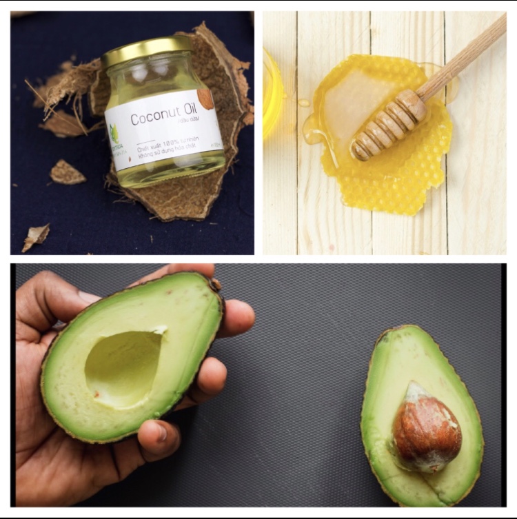 DIY Hair mask : Honey+ Avocado + Coconut oil