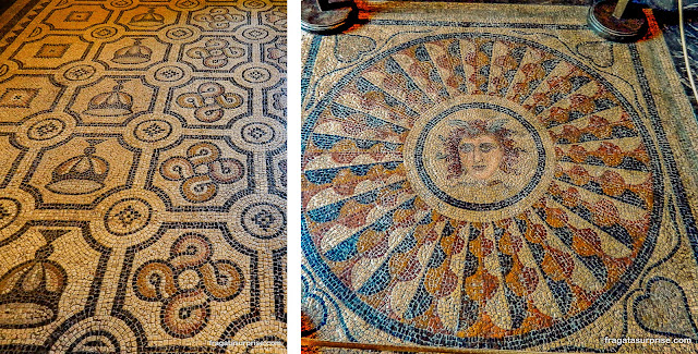Mosaicos antigos no Palácio dos Cruzados - Rodes - Grécia