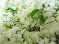 crumbled feta and dill