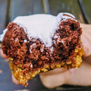 A Gluten-free, dairy-free S'Mores Cupcake.