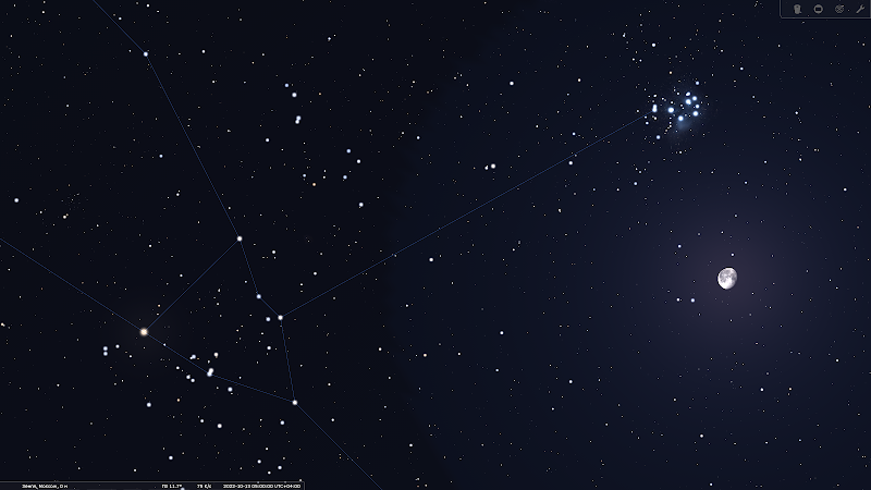 Ночь с 12 на 13 октября 2022. Луна проходит мимо звездного скопления Плеяды. Астро-прогноз от Андрея Климковского