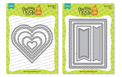 Heart Frames Die Set, Frames & Flags Die Set by Newton's Nook Designs