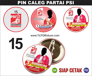 Desain PIN Caleg Partai PSI 2024
