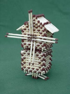 Miniatur Bangunan Unik Dari  Korek  Api  Dunia Seni Teknologi