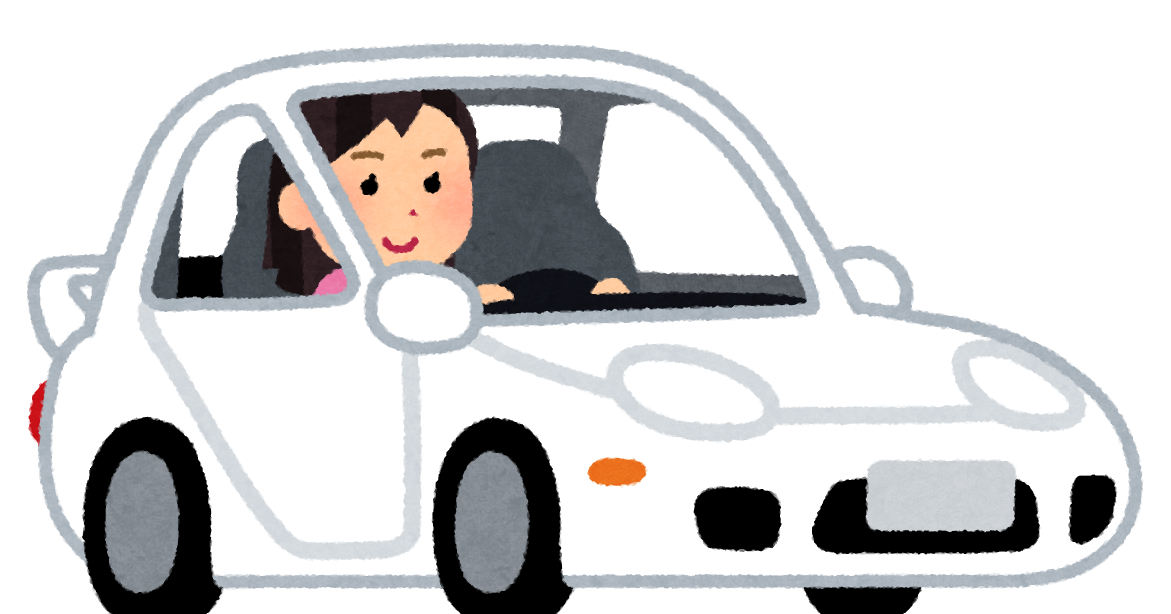 スポーツカーを運転する人のイラスト 女性 かわいいフリー素材集 いらすとや