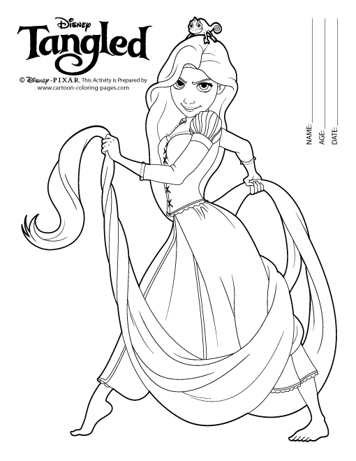 Download rapunzel coloring pages | Minister Coloring