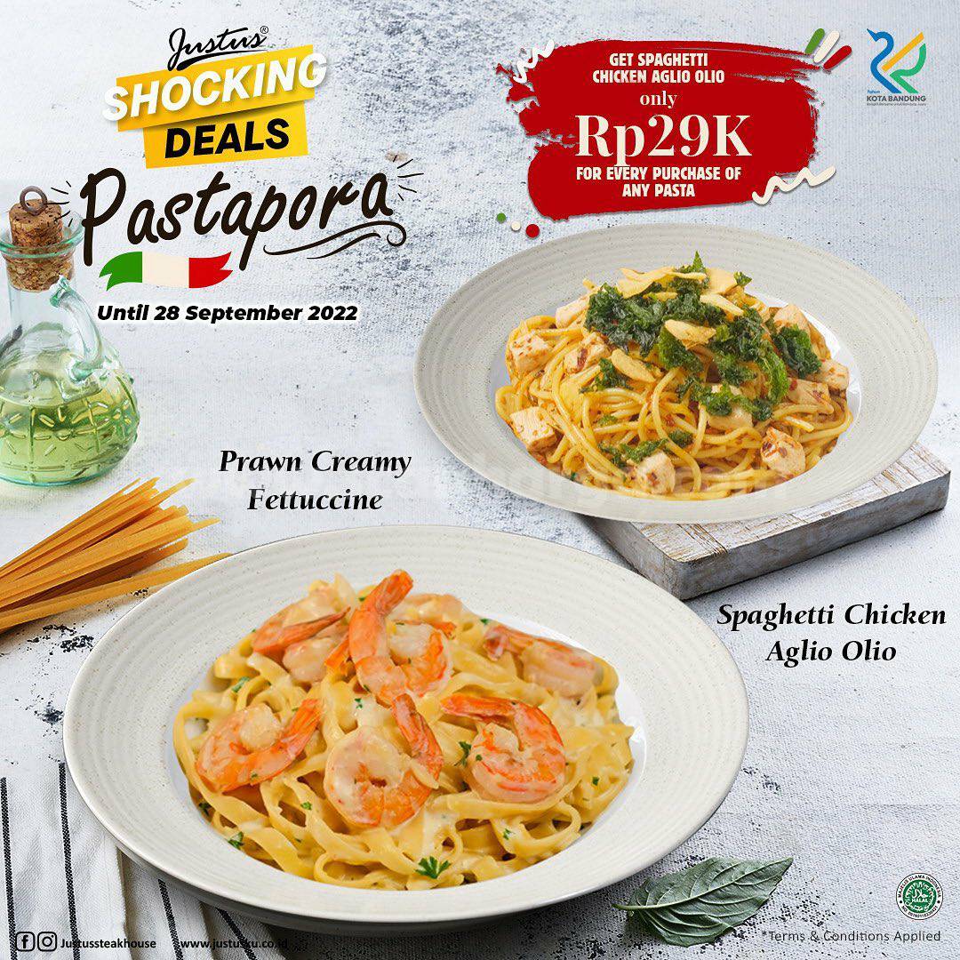 Promo Justus Steak House Shocking Deals Pastapora Spesial Tebus Murah