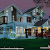 2963 sq-ft beautiful sloping roof mix house