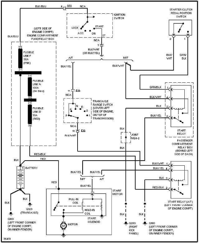 Hyundai Accent 1997 Circuit System Wiring Diagram | All