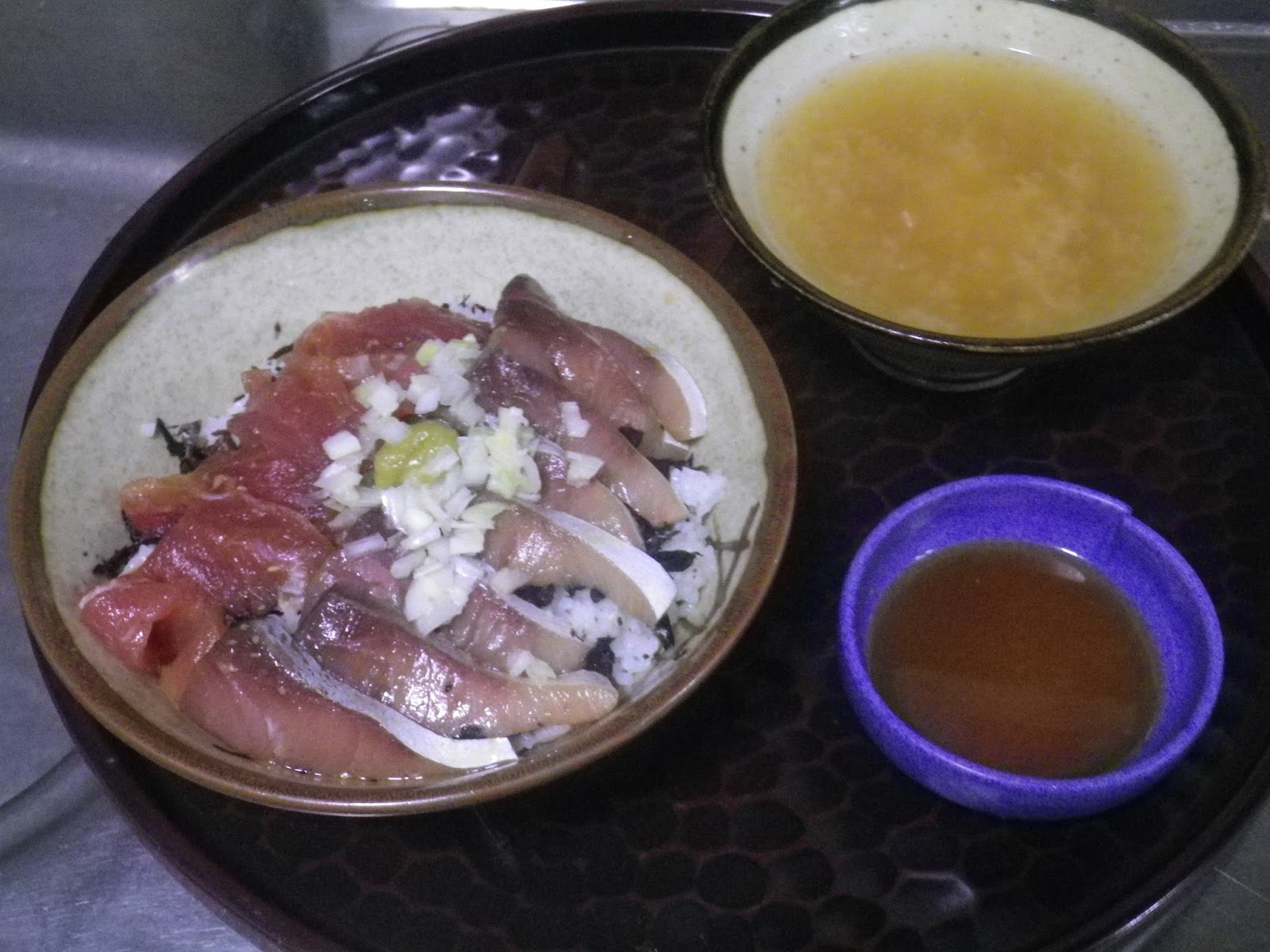 Train Kept A Rollin 16 08 14夕 恥飯 酢飯で 海鮮丼未満の マグロ イナダ丼