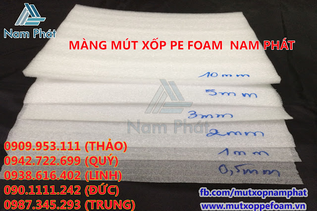 Các loại màng pe foam bọc lót hàng hóa tại TP.HCM