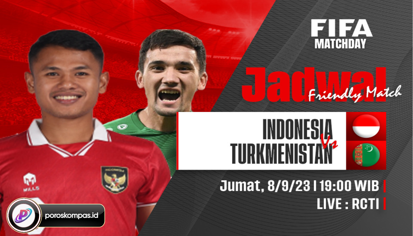 Jadwal Timnas Indonesia vs Turkmenistan di FIFA Matchday 2023 Live RCTI